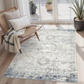 Soalmost 4x6 Area Rug for Living Room, Washable Rugs Non-Slip, Thin Foldable by Soalmost