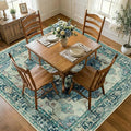 RELEANY Washable Area Rug, Square 7'x7', Water Repellent, Pet Friendly by RELEANY