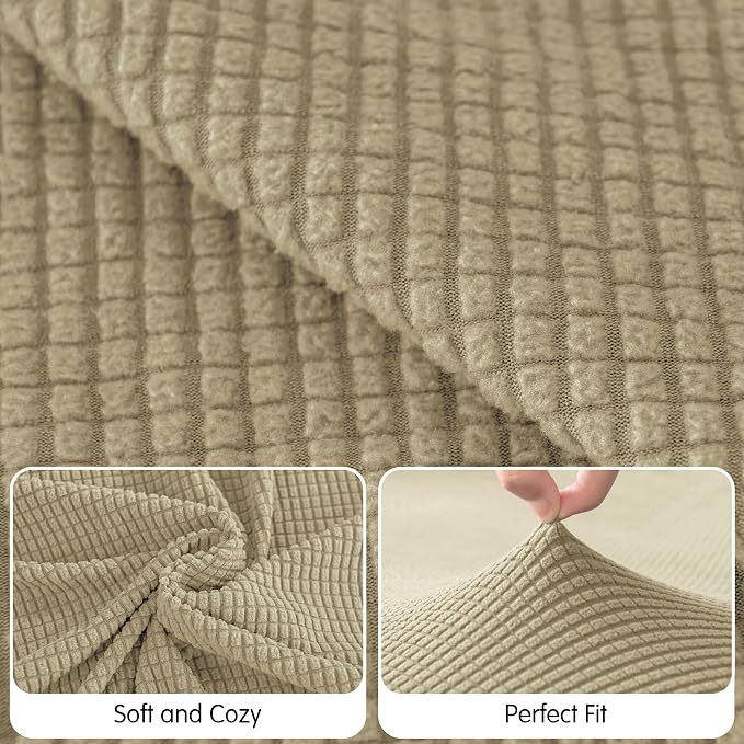 Hokway Stretch Chaise Cover Individual Couch Cushion Slipcovers Reversible - Image 4