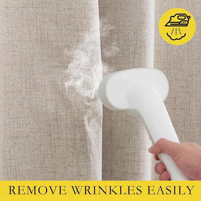 NICETOWN Natural Linen Blackout Curtains - Image 7