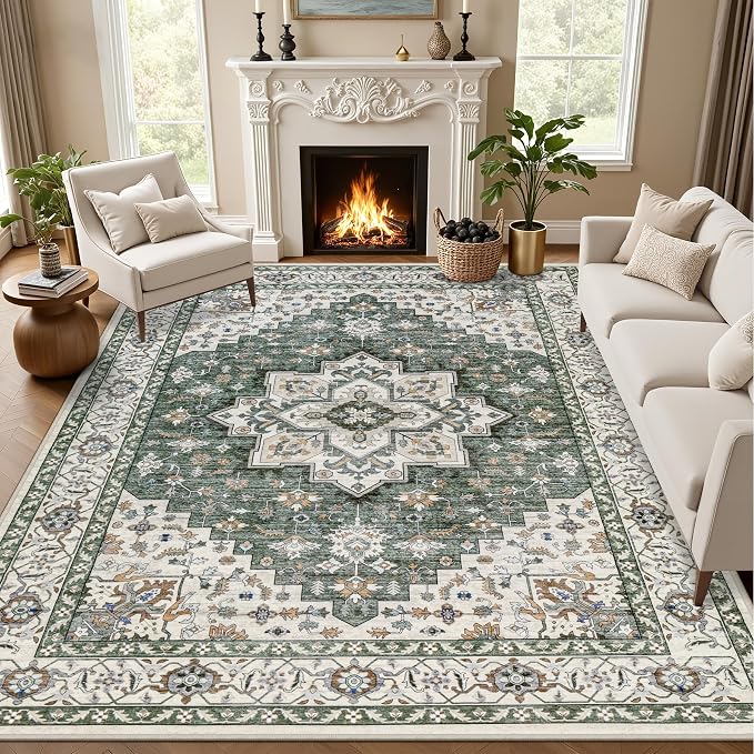 9x12 Area Rugs Living Room: Washable Rug by EXPEDIX