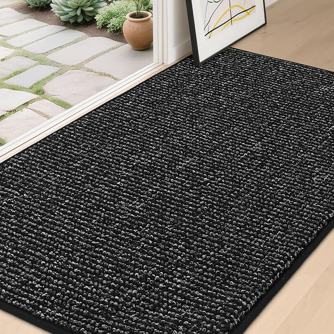 BEQHAUSE Dirt Trapper Door Mat 36" x 60", Non-Slip Washable Doormats, Low by BEQHAUSE