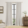 Light Beige Extra Long 100% Blackout Curtains 120 Inch Length 2 Panels Set by Guken