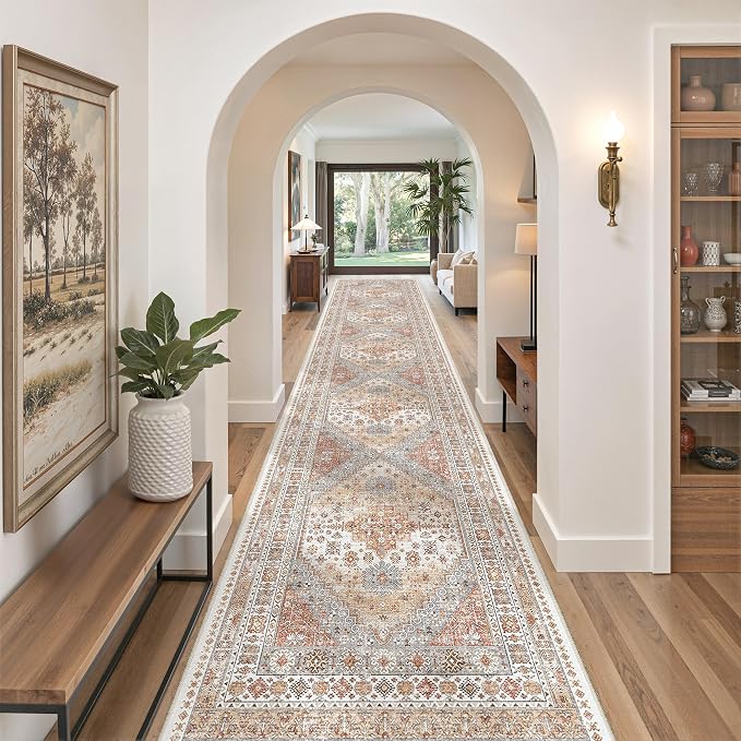 3x16 Runner Rug Non Slip, Washable Hallway Runner Rug, Living Room, Extra Long - Image 3