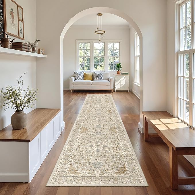 Madane Washable Runner Rugs 2x10 Long by Madane