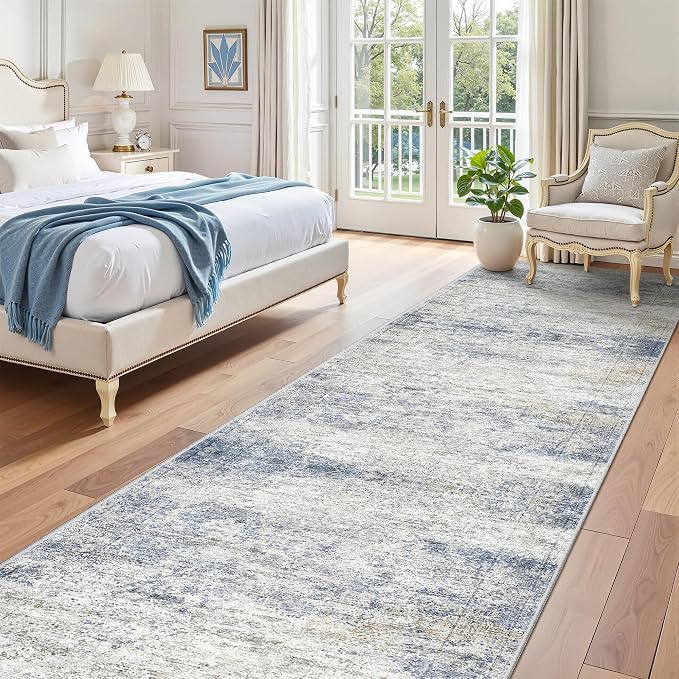 3x12 Runner Rug Non Slip, Washable Hallway Runner Rug, Living Room, Long Rug by Restydon