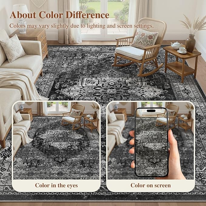 UERMEI 10x12 Area Rug Living Room Rugs - Image 8