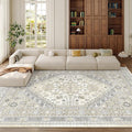 8x12 Area Rugs for Living Room, Large Washable Rug, Dining Room, Low Pile by Zesthome