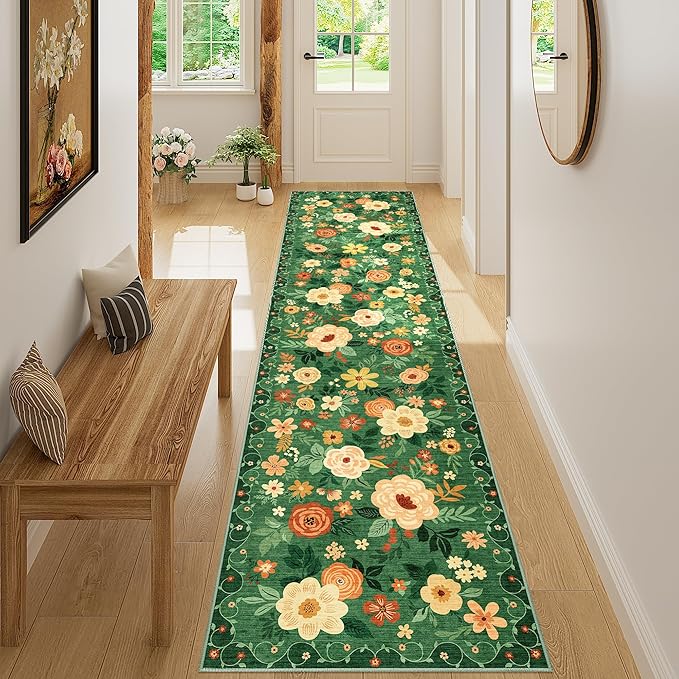 DUKINO 2x8 Runner Rug, Washable Runner Rug by DUKINO