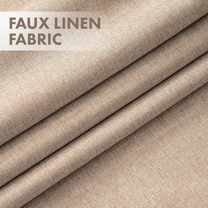 MIULEE 100% Blackout Linen Curtains - Image 3