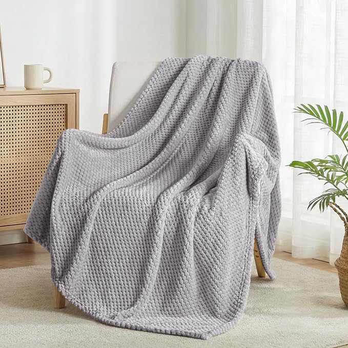 Exclusivo Mezcla Large Waffle Fleece Throw Blanket by ExclusivoMezcla