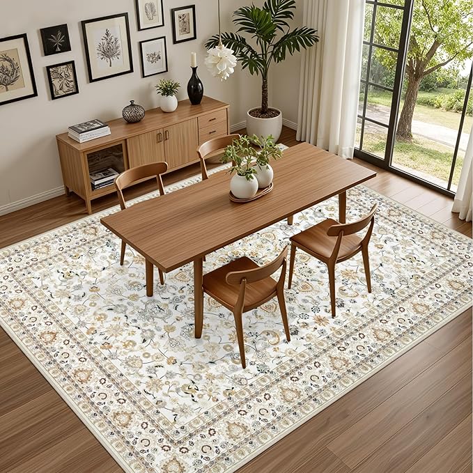 10x12 Area Rugs Living Room: Washable Boho Rug - Image 4