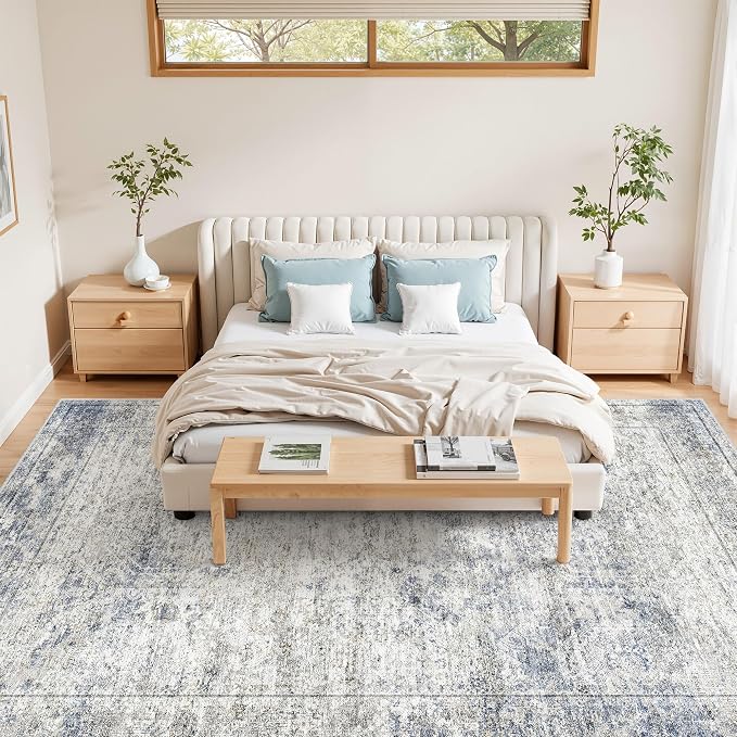 8x10 Area Rugs for Living Room, Large Washable Rug, Dining Room, Low Pile - Image 3