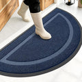 OLANLY Half Circle Front Door Mat Outside 47x23 All-Season Rubber Doormat | Blue by OLANLY