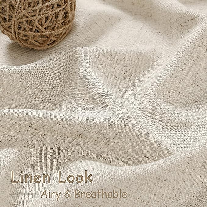 Boho Linen Curtains 84 Inches Long - Image 4