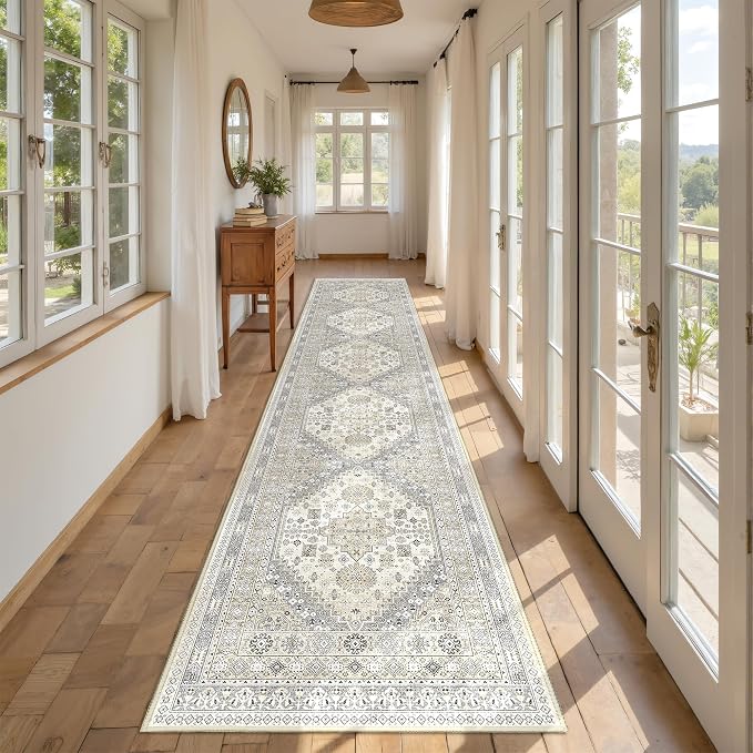 Runners for Hallway 12ft, Non-Slip Long Bathroom Rugs, Living Room, Soft - Image 5