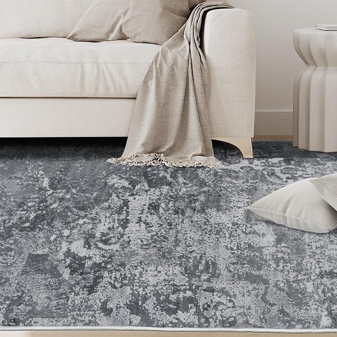 Aelenmu 4x6 Area Rugs for Living Room Washable Bedroom Dining Room Black | - Image 9