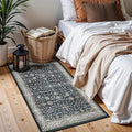 Floral Hallway Runner entryway Rug 2x5 by WelcometoBabovid