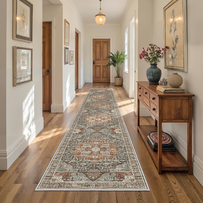 Hallway Runner Rug 2x12 Extra Long Washable Runner, Non Slip Runner - Image 5