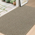 BEQHAUSE Dirt Trapper Door Mat 36" x 60", Non-Slip Washable, Light Beige | by BEQHAUSE