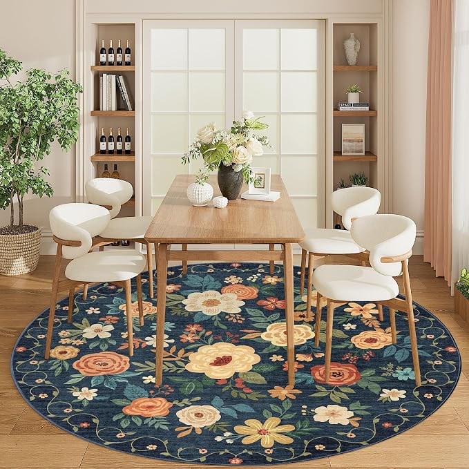 DUKINO 6ft Round Rug, Washable Circle Rug - Image 6
