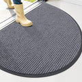 OLANLY Half Circle Front Door Mat 40x32, Waterproof Heavy-Duty Doormat | Grey by OLANLY