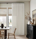 Light Filtering Cream Pinch Pleated 98 Inch Thick Linen Curtains 50Wx98L | Semi by Twodrapes