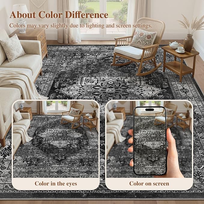 UERMEI 8x10 Area Rug Living Room Rugs - Image 6