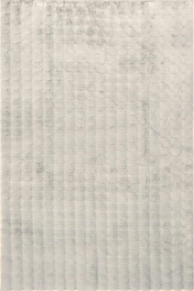 nuLOOM Jeni Grey Checkered Washable Area Rug - Image 5