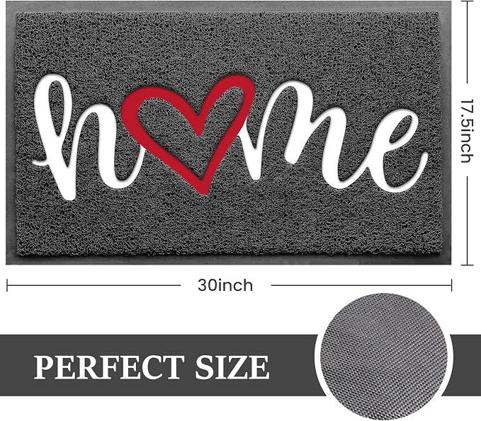 Door Mat Welcome Mat Floor Mat for Entryway, High Traffic Areas | Low Profile - Image 3