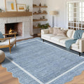 GarveeHome Scalloped Washable 10x13 Rug by GarveeHome