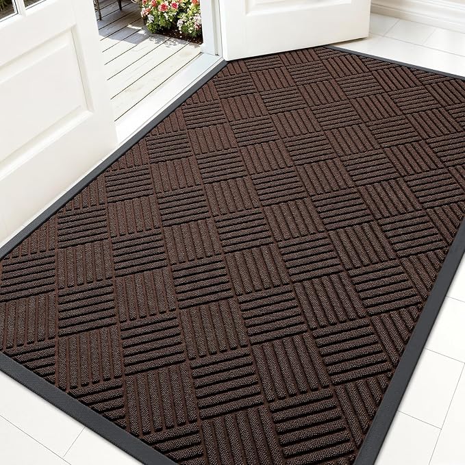 OLANLY Front Door Mat Outside Entrance 59x34, Waterproof Heavy-Duty Doormat | by OLANLY