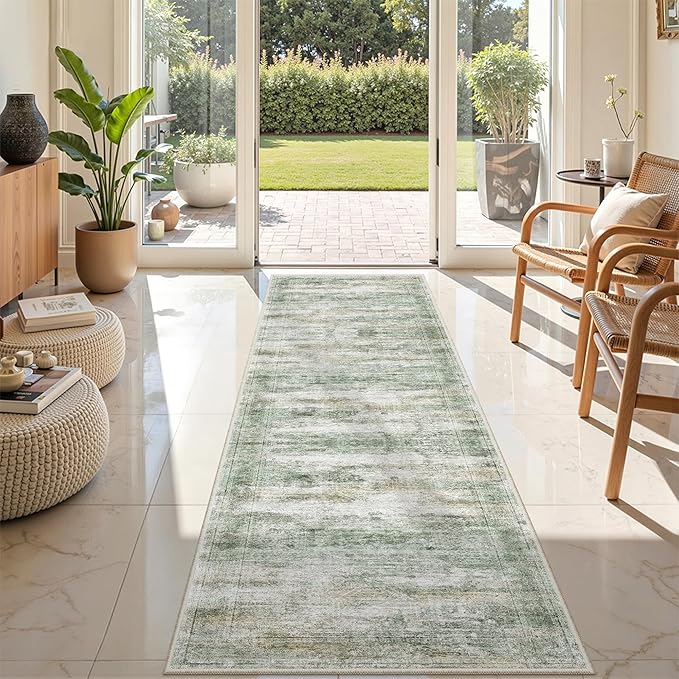 2x8 Runner Rug Non Slip, Washable Hallway Runner Rug, Nursery Room, Soft Runner - Image 4