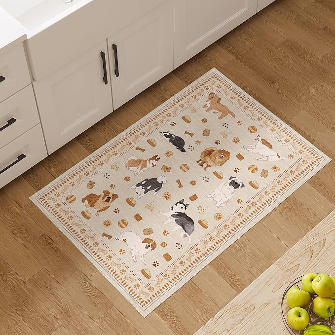 DUKINO 2x3 Bathroom Rugs, Washable Dog Kitchen Rug Non Slip, Stain Resistant - Image 7