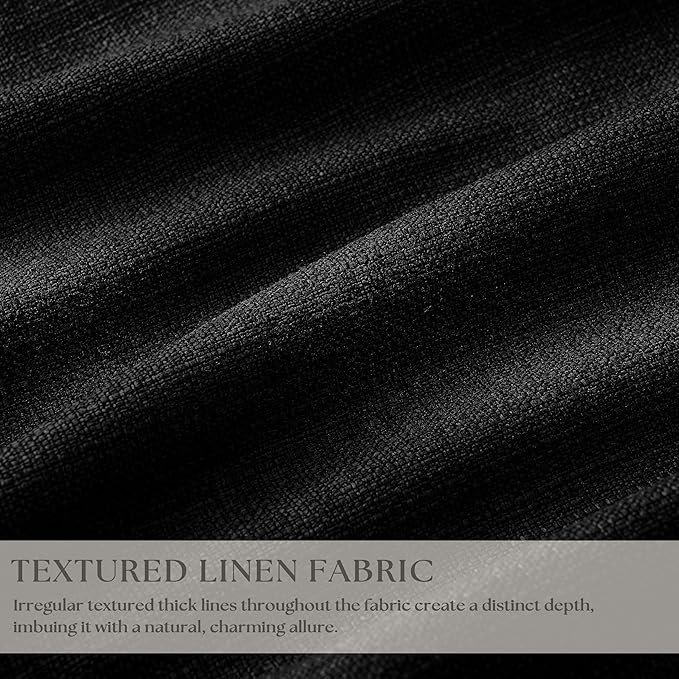 Black 105 Inch Pinch Pleated 100% Blackout Curtains - Image 3
