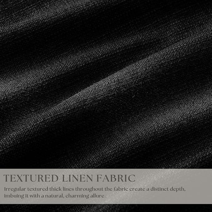 Black 80 Inch Pinch Pleated 100% Blackout Curtains - Image 3