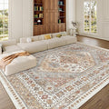 10x12 Area Rugs for Living Room, Large Washable Rug, Dining Room, Low Pile by Zesthome