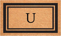 Calloway Mills 152962436U Black Border 24" x 36" Monogram Doormat by Callowaymills