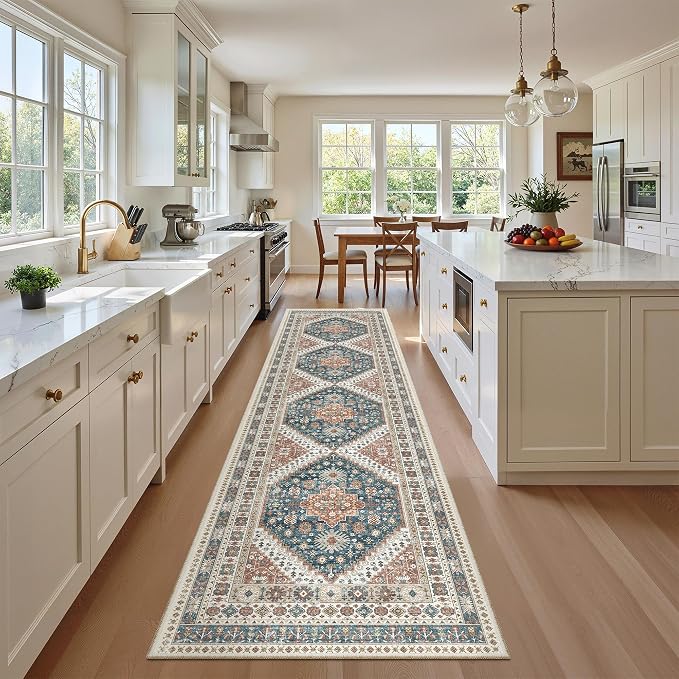 Madane Washable Runner Rugs 2x10 Long by Madane