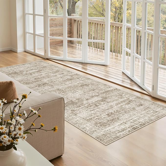 Soalmost Washable Kitchen Runner Rug 3x6 Hallway Entry Rugs Non-Slip, Foldable - Image 3
