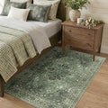 RELEANY Washable Area Rug, Water Repellent, Pet Friendly, Vintage Floral Boho by RELEANY
