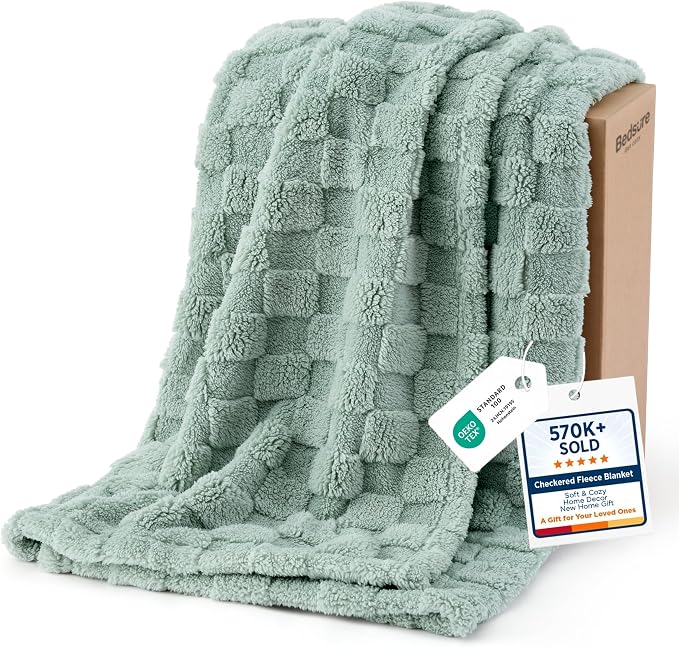 Bedsure GentleSoft Sage Green Twin XL Blanket by Unknown