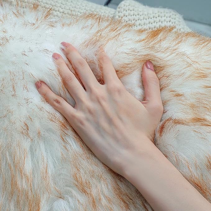 linmopm Faux Fur Rug Sheepskin Shag Fluffy Fuzzy 5x7 ft Rugs - Image 4