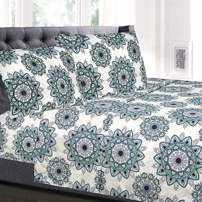 King Size Sheets - Breathable Luxury Bed Sheets with Full Elastic & Secure Corner Straps Built In - 1800 Supreme Collection Extra Soft Deep Pocket Bedding Set, Sheet Set, King, Ashley