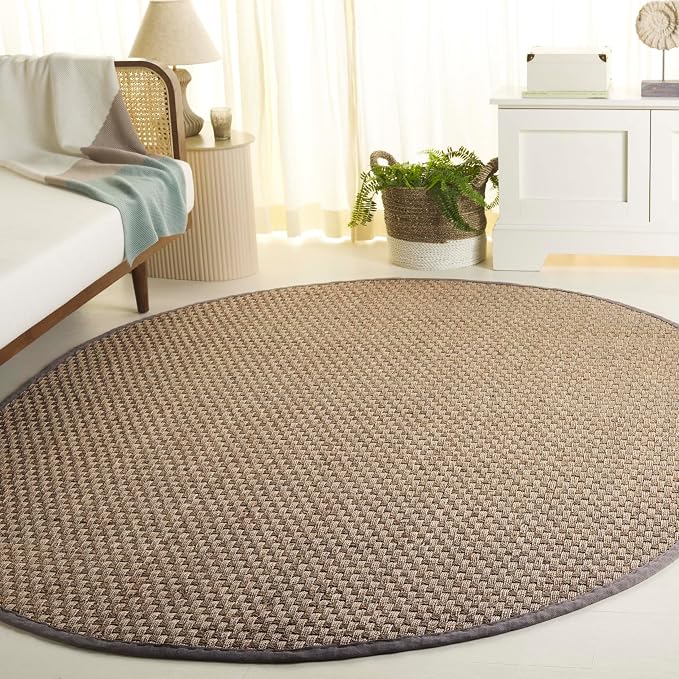 SAFAVIEH Area Rug 6x8 Oval- Natural Fiber Collection - Image 2