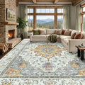 RELEANY Washable Area Rug, Large 9'x12', Water Repellent, Pet Friendly by RELEANY