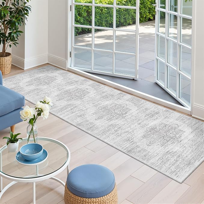 2x8 Runner Rug Non Slip, Washable Hallway Runner Rug, Nursery Room, Soft Runner - Image 4