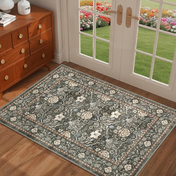GarveeHome Small Entryway Rug, 2x3 Washable Front Door Rug Indoor Entrance by GarveeHome