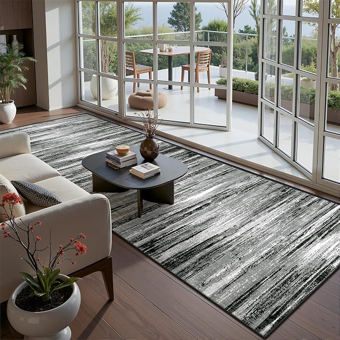 2'6 x 10' Runner Rug Non Slip, Washable Kitchen Rugs, Living Room, Long Rug by Restydon