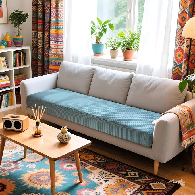 Hokway Couch Cushion Covers Stretch Cushion Covers Sofa Seat Cushion Slipcover - Image 2